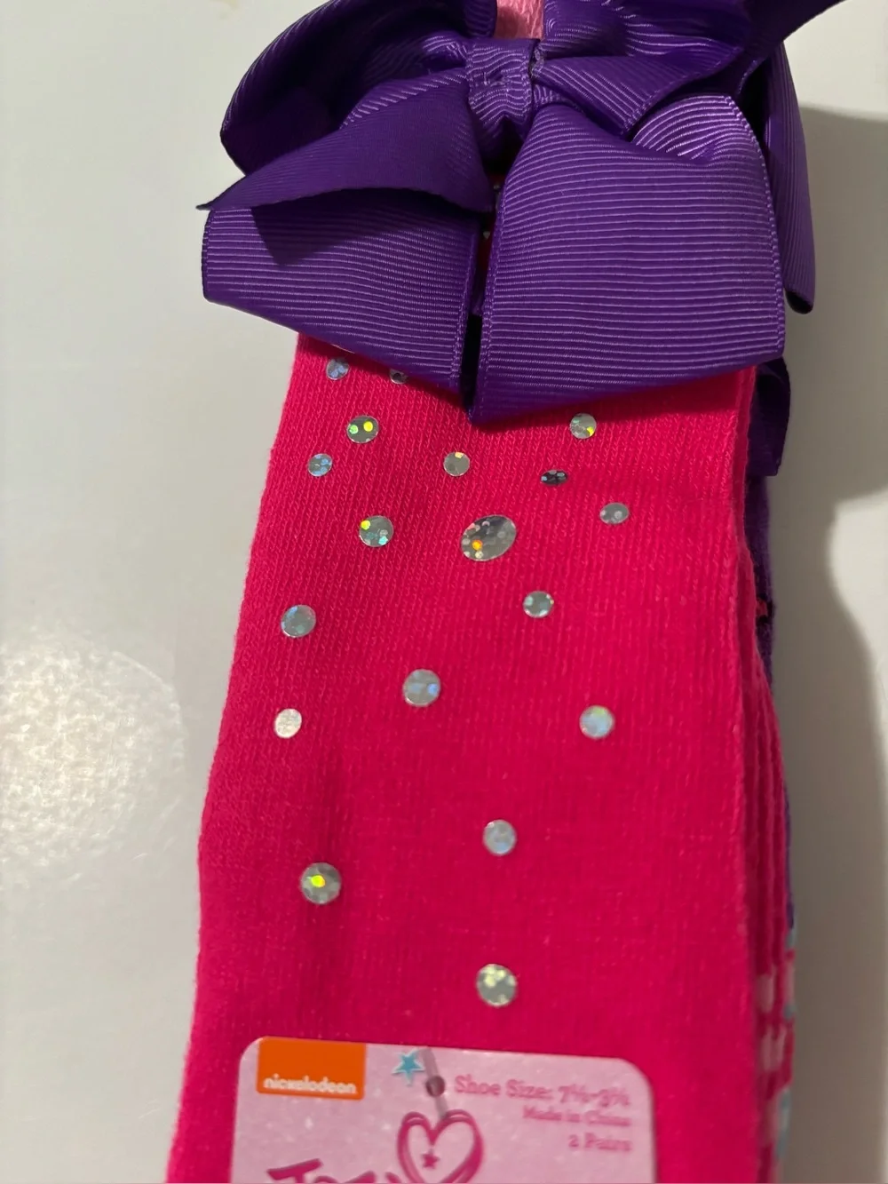 Jojo Siwa Girls Socks Size 7.5-3.5